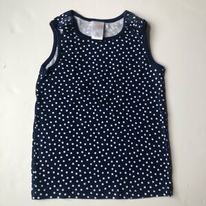 Gymboree Blue and White Tank Top with Polka Dots